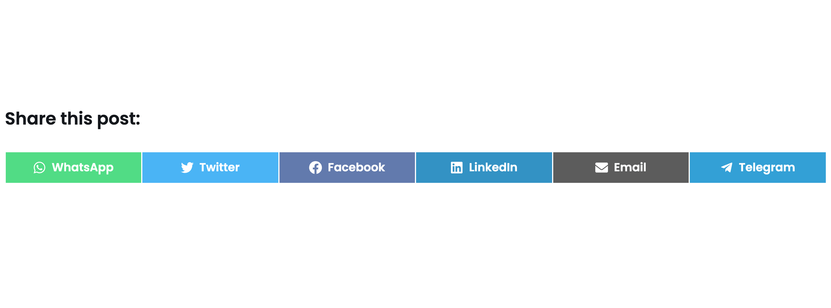 an image of scriptless social sharing's buttons